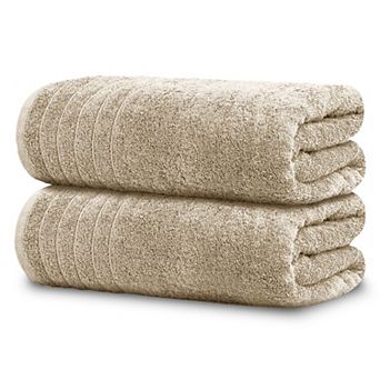 2 Pack Super Soft Cotton Bath Sheets Lightweight Quick Dry Absorbent Oversized