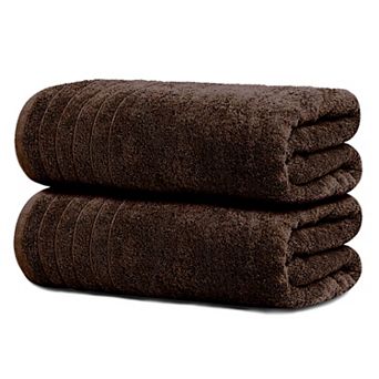 2 Pack Super Soft Cotton Bath Sheets Lightweight Quick Dry Absorbent Oversized