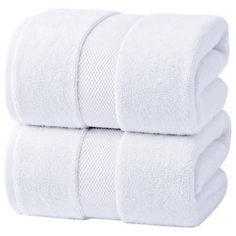 Luxury Ring Spun Cotton Bath Sheets Soft Absorbent Hotel Grade Towels