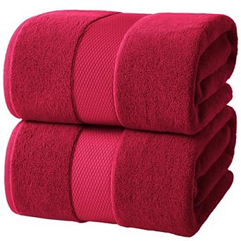 Luxury Ring Spun Cotton Bath Sheets Soft Absorbent Hotel Grade Towels