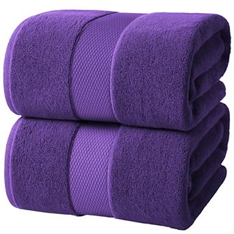 Luxury Ring Spun Cotton Bath Sheets Soft Absorbent Hotel Grade Towels