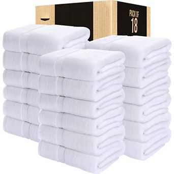 Bath Towel Set Ring Spun Cotton Highly Absorbent Quick Drying Lightweight