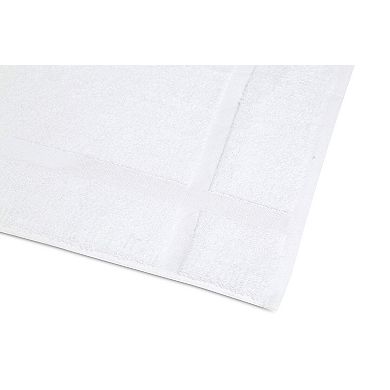 Hotel Quality Cotton Blend Bath Mats Quick Drying Lightweight Machine Washable Bulk Pack