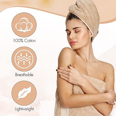 6 Pack Cotton Bath Towels Lightweight Extra Absorbent Multi Use