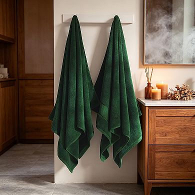 100 Cotton Ring Spun Bath Towel Set 650gsm Hotel Quality Soft Absorbent