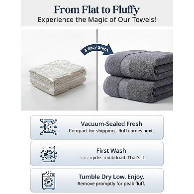 Durable Quick Dry Super Soft Highly Absorbent Ring Spun Cotton Towels