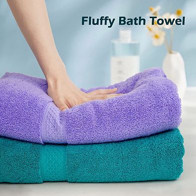 Ultra Soft Thick Cotton Bath Towel Set Highly Absorbent Durable