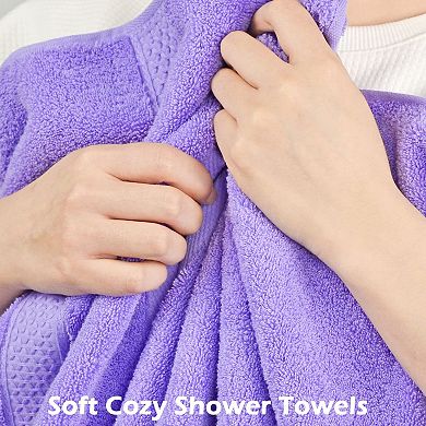 Ultra Soft Thick Cotton Bath Towel Set Highly Absorbent Durable