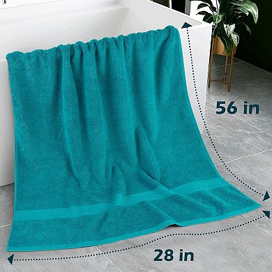 Ultra Soft Thick Cotton Bath Towel Set Highly Absorbent Durable