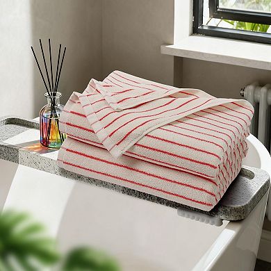Quick Dry Cotton Bath Towel Set 2 Ultra Soft Absorbent Farmhouse Versatile