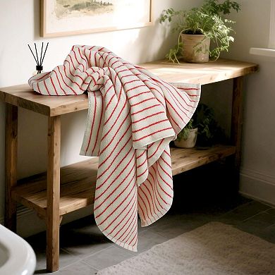 Quick Dry Cotton Bath Towel Set 2 Ultra Soft Absorbent Farmhouse Versatile