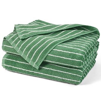 Quick Dry Cotton Bath Towel Set 2 Ultra Soft Absorbent Farmhouse Versatile