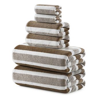 6 pc Microfiber Bath Towel Set Ultra Soft Absorbent Quick Dry Multi Use