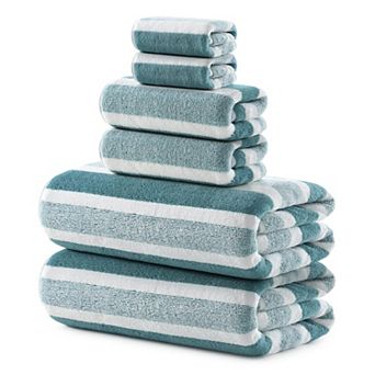 6 pc Microfiber Bath Towel Set Ultra Soft Absorbent Quick Dry Multi Use
