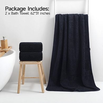 Ultra Plush Cotton Bath Sheets 900GSM Thick Rapid Absorbent Lint Free Luxury Hotel Spa