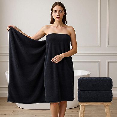 Ultra Plush Cotton Bath Sheets 900GSM Thick Rapid Absorbent Lint Free Luxury Hotel Spa