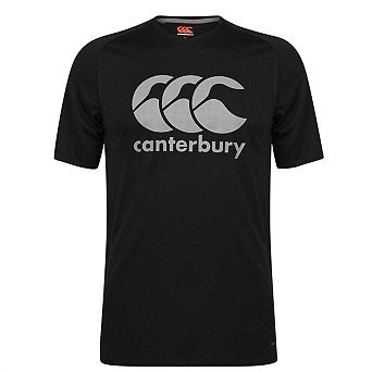 Canterbury Mens Essential Large Logo Vapodri T-Shirt