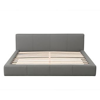 Pnronnc Upholstered Platform Bed with Wooden Slat Supportport
