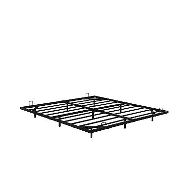 Pnronnc Floating Metal Bed Frame with LED Lights Modern Platform Bed