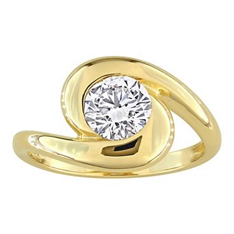 Stella Grace 14k Gold 1 Carat T.W. Round Lab-Grown Diamond Bypass Engagement Ring