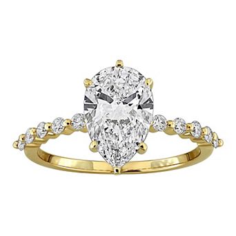Stella Grace 14k Gold 2 1/4 Carat T.W. Pear-Cut Lab-Grown Diamond Engagement Ring