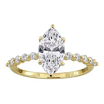 Stella Grace 14k Gold 1 3/4 Carat T.W. Marquise & Round-Cut Diamond Engagement Ring