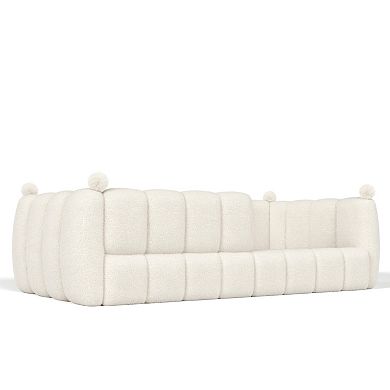 Pnronnc Kids Soft Upholstered Bed Frame Montessori Floor Bed with Full Safety Rails