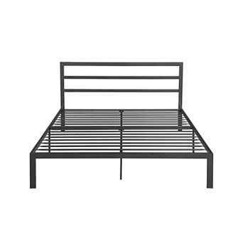 Pnronnc Metal Bed Frame Platform Bed with Headboard, 10.83" Under-Bed Space for Storage