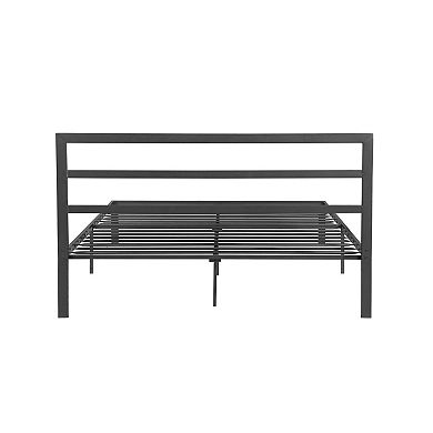 Pnronnc Metal Bed Frame Platform Bed with Headboard, 10.83" Under-Bed Space for Storage