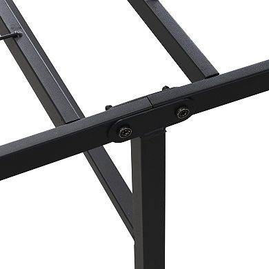 Pnronnc Folding Bed Frame Metal Platform Bed 14" High Under-Bed Storage