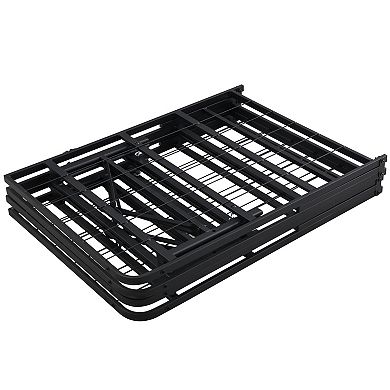 Pnronnc Folding Bed Frame Metal Platform Bed 14" High Under-Bed Storage