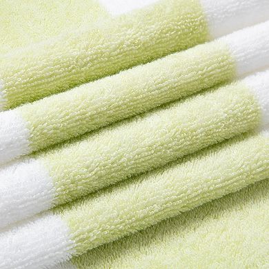 Oversized beach towel, large cotton quick-drying, absorbent, faded stripes