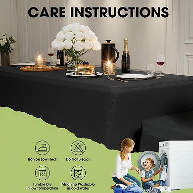 Spandex Tablecloth Fitted Stretch Anti-Wrinkle Safe Outdoor Party Wedding Reception