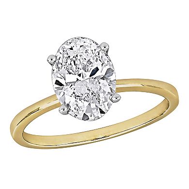 Stella Grace 14k Gold 2 Carat T.W Lab-Grown Diamond Solitaire Engagement Ring