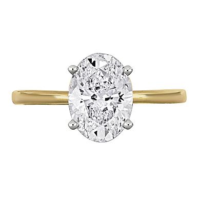 Stella Grace 14k Gold 2 Carat T.W Lab-Grown Diamond Solitaire Engagement Ring