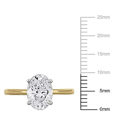 Stella Grace 14k Gold 2 Carat T.W Lab-Grown Diamond Solitaire Engagement Ring