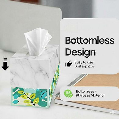 Tissue Box Cover Decorative Modern Upscale Holder for Standard Tissue Boxes