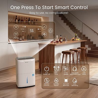 Waykar Energy Star 80 Pint Dehumidifier-Up to 5,500 Sq. Ft