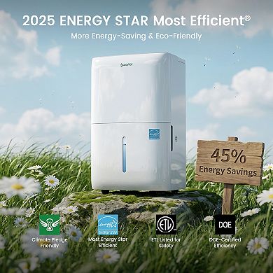 Waykar Energy Star 80 Pint Dehumidifier-Up to 5,500 Sq. Ft