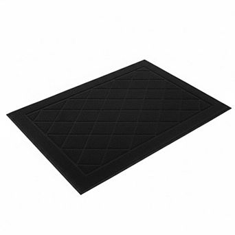 Dirt Trapper Door Mat Non Slip Washable Absorbent Stain Resistant Low Profile Entryway Rug