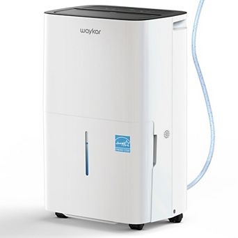 Waykar 150 Pint Energy Star Dehumidifier with Pump, up to 7500 Sq.Ft for Home Basement