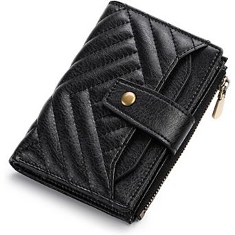 Small Wallet for Women, PU Leather Bifold RFID Blocking with ID Window,for Pocket & Crossbody Bag