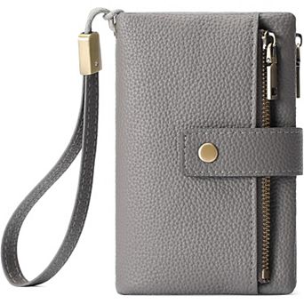 PU Leather Small Wallet for Women, RFID Blocking with Detachable Wristlet, for Daily ,Travel ,Outing