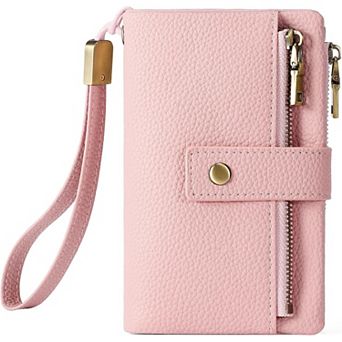 PU Leather Small Wallet for Women, RFID Blocking with Detachable Wristlet, for Daily ,Travel ,Outing