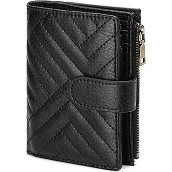 Small Bifold Wallet for Women,RFID Blocking ,with Zipper Pocket and ID Window,for Daily Use & Travel