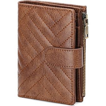 Small Bifold Wallet for Women,RFID Blocking ,with Zipper Pocket and ID Window,for Daily Use & Travel