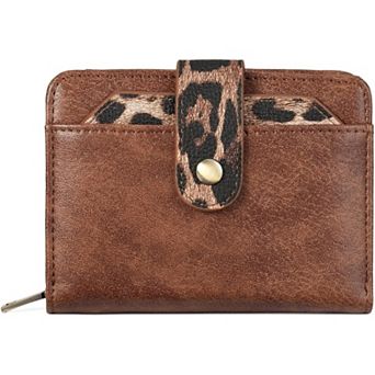 PU Leather Women's Bifold Wallet, with Removable ID Window and Zipper Pocket, for Daily Use & Travel