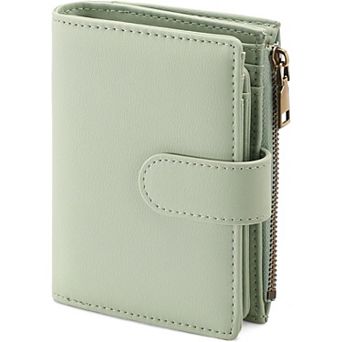 Small Bifold Wallet for Women,RFID Blocking ,with Zipper Pocket and ID Window for Daily Use, Travel