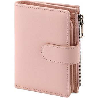 Small Bifold Wallet for Women,RFID Blocking ,with Zipper Pocket and ID Window for Daily Use, Travel