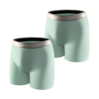 Carer 2-Pack Washable Men's Incontinence Underwear Reusable Moderate Absorbency Boxers